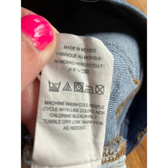 J. Crew Cuffed Trademark Denim Low Rise Casual Short Womens Blue Size 26 - Picture 5 of 5